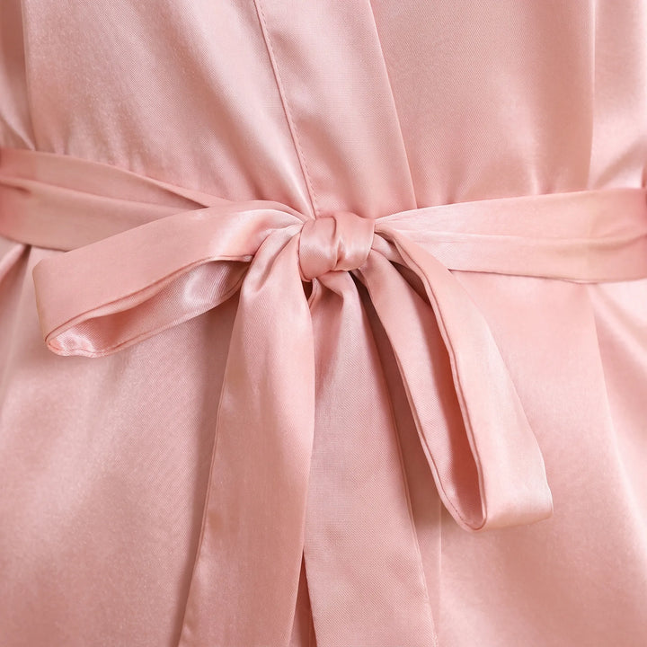 V-Neck Wrap Dressing Gown - Lucy