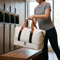 Versatile Compartmentalised Gym Duffel Bag - Velekto