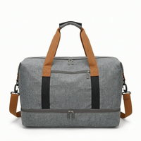 Versatile Compartmentalised Gym Duffel Bag - Velekto