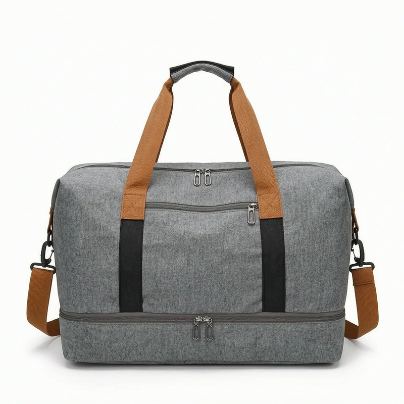Versatile Compartmentalised Gym Duffel Bag - Velekto
