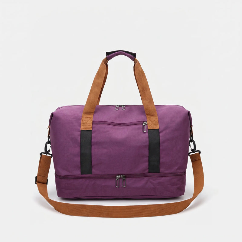 Versatile Compartmentalised Gym Duffel Bag - Velekto