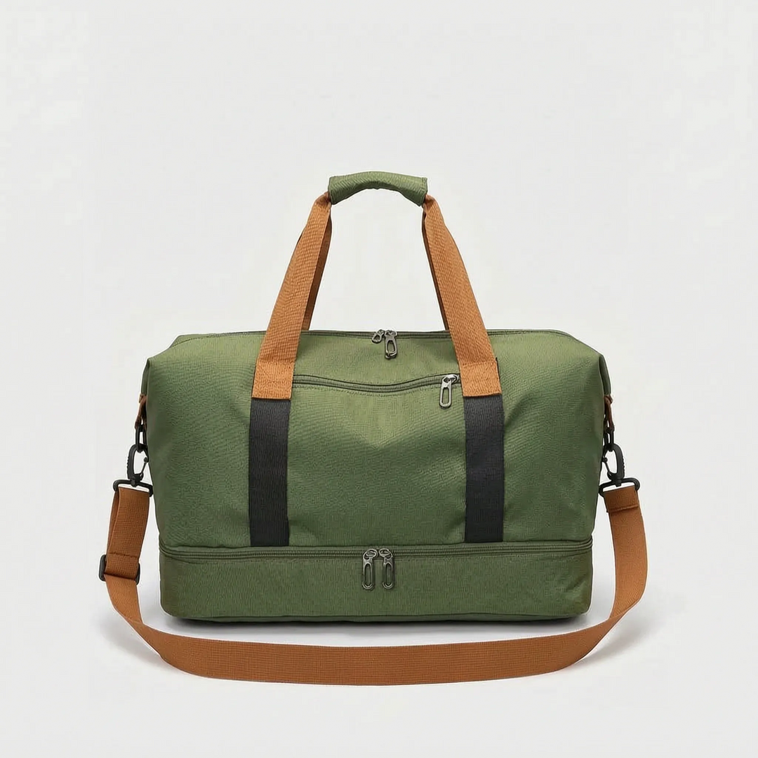 Versatile Compartmentalised Gym Duffel Bag - Velekto