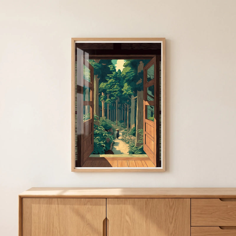 Vintage Japanese Style Landscape Poster - Nikkori