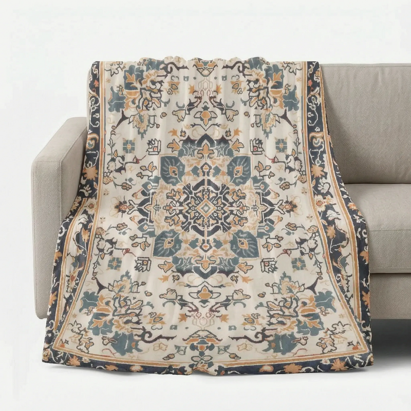 Vintage Patterned Soft Sofa Throw - Vintura