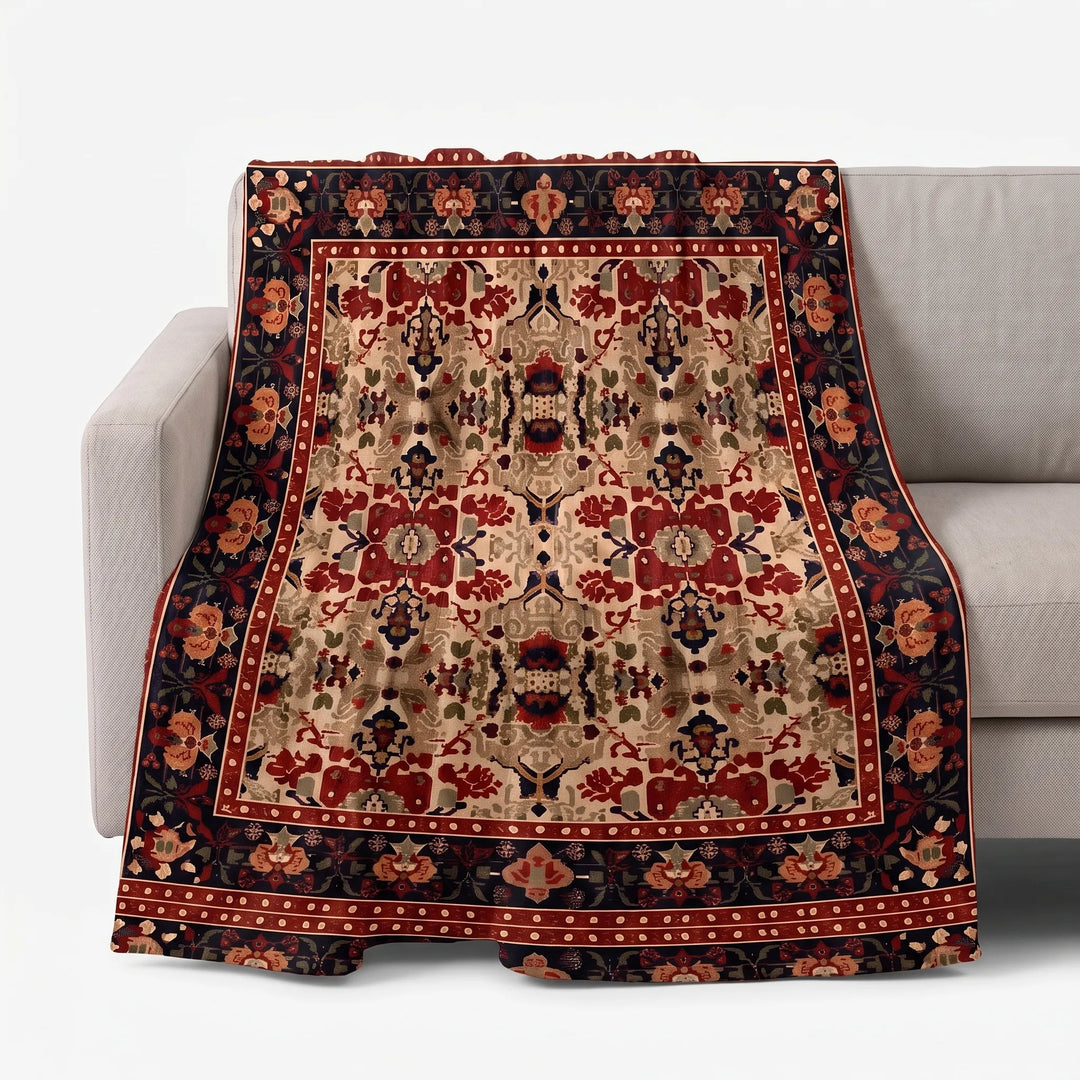 Vintage Patterned Soft Sofa Throw - Vintura