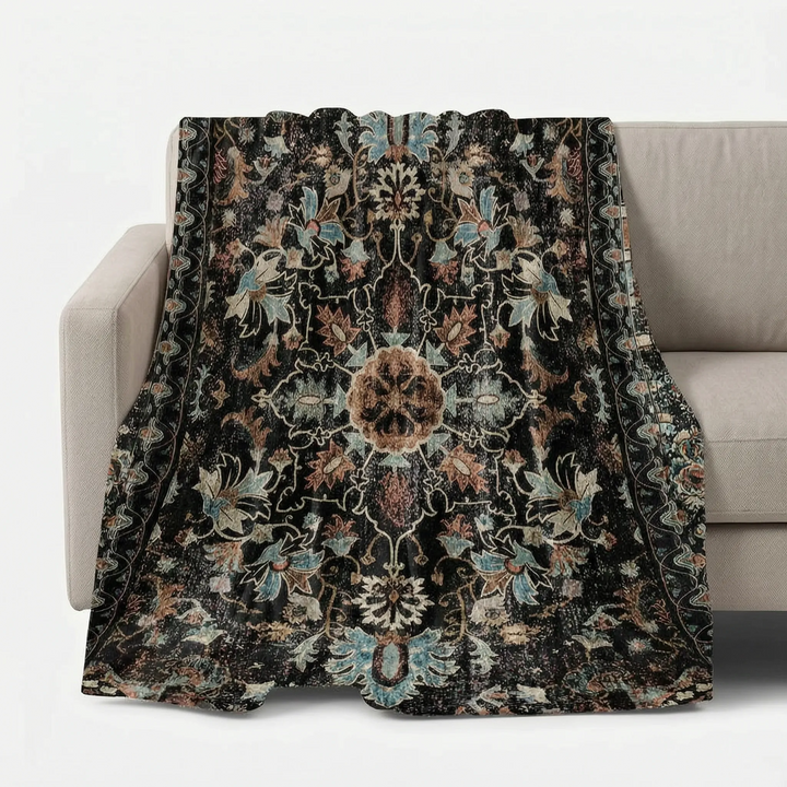 Vintage Patterned Soft Sofa Throw - Vintura