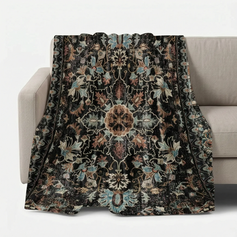 Vintage Patterned Soft Sofa Throw - Vintura