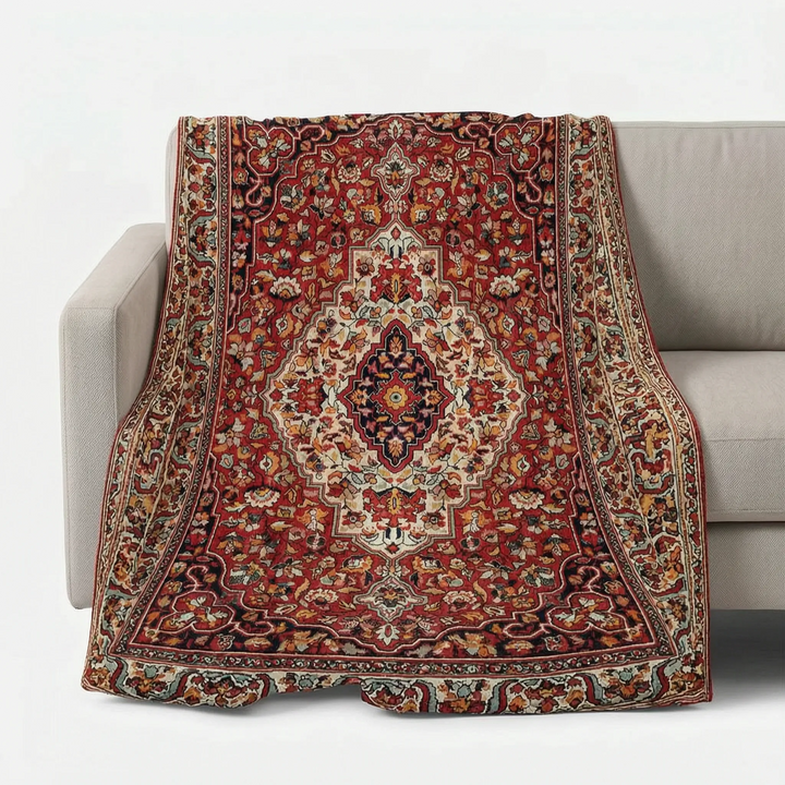 Vintage Patterned Soft Sofa Throw - Vintura
