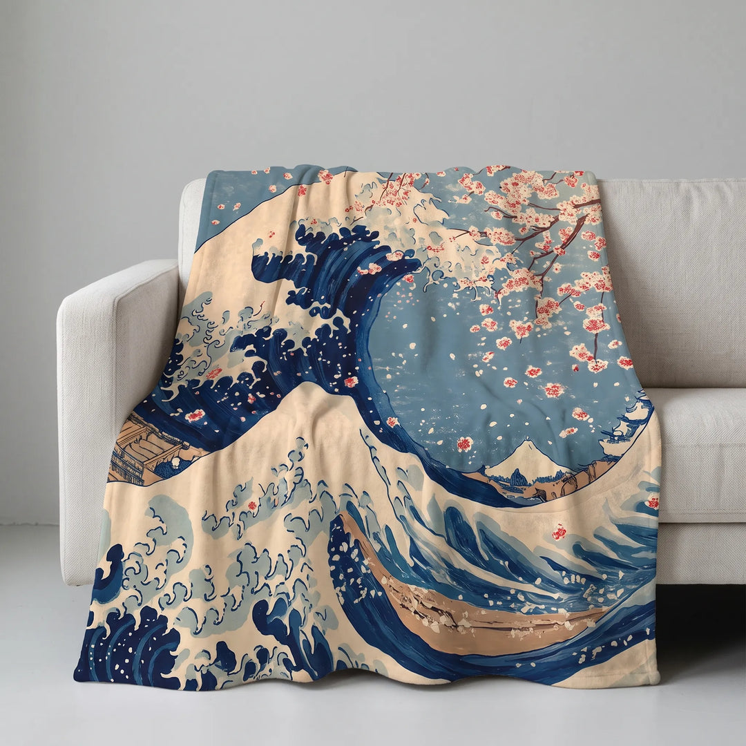 Vintage Style Printed Sofa Throw Blanket - Kansomi