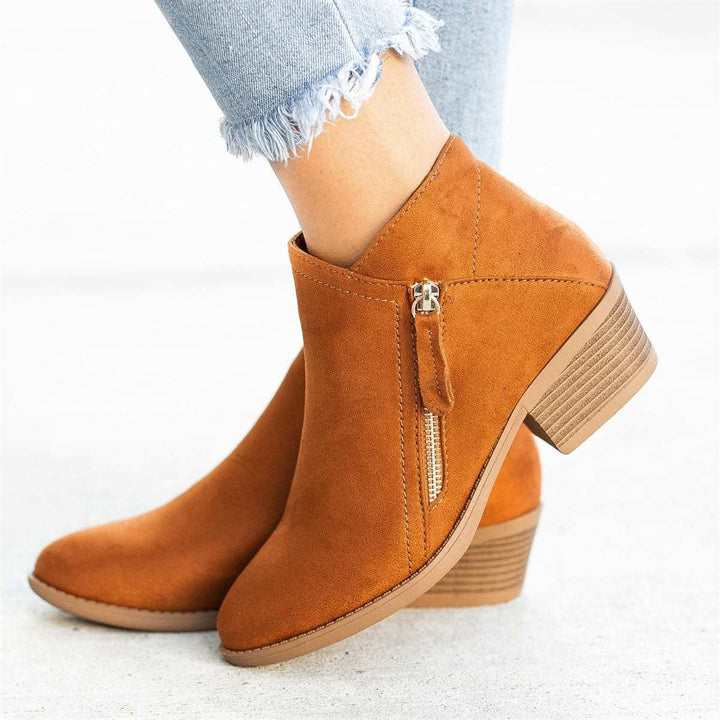 Autumn Ladies' Leather Ankle Boots – Saphira