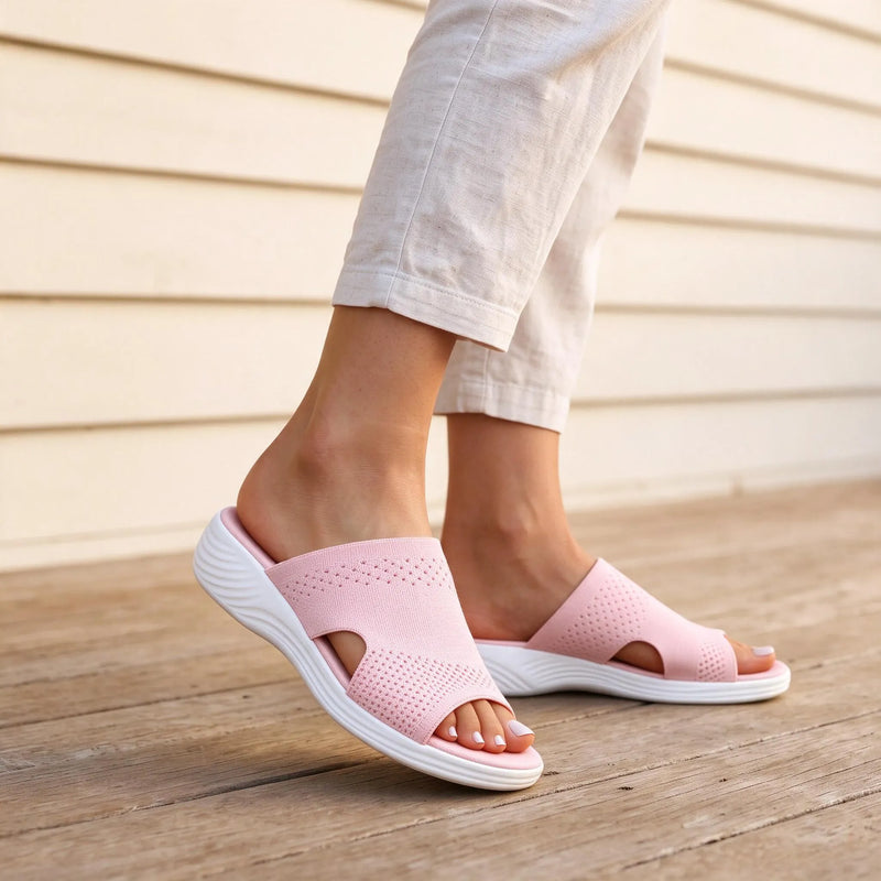 Warm Weather Slip-On Comfort Sandals