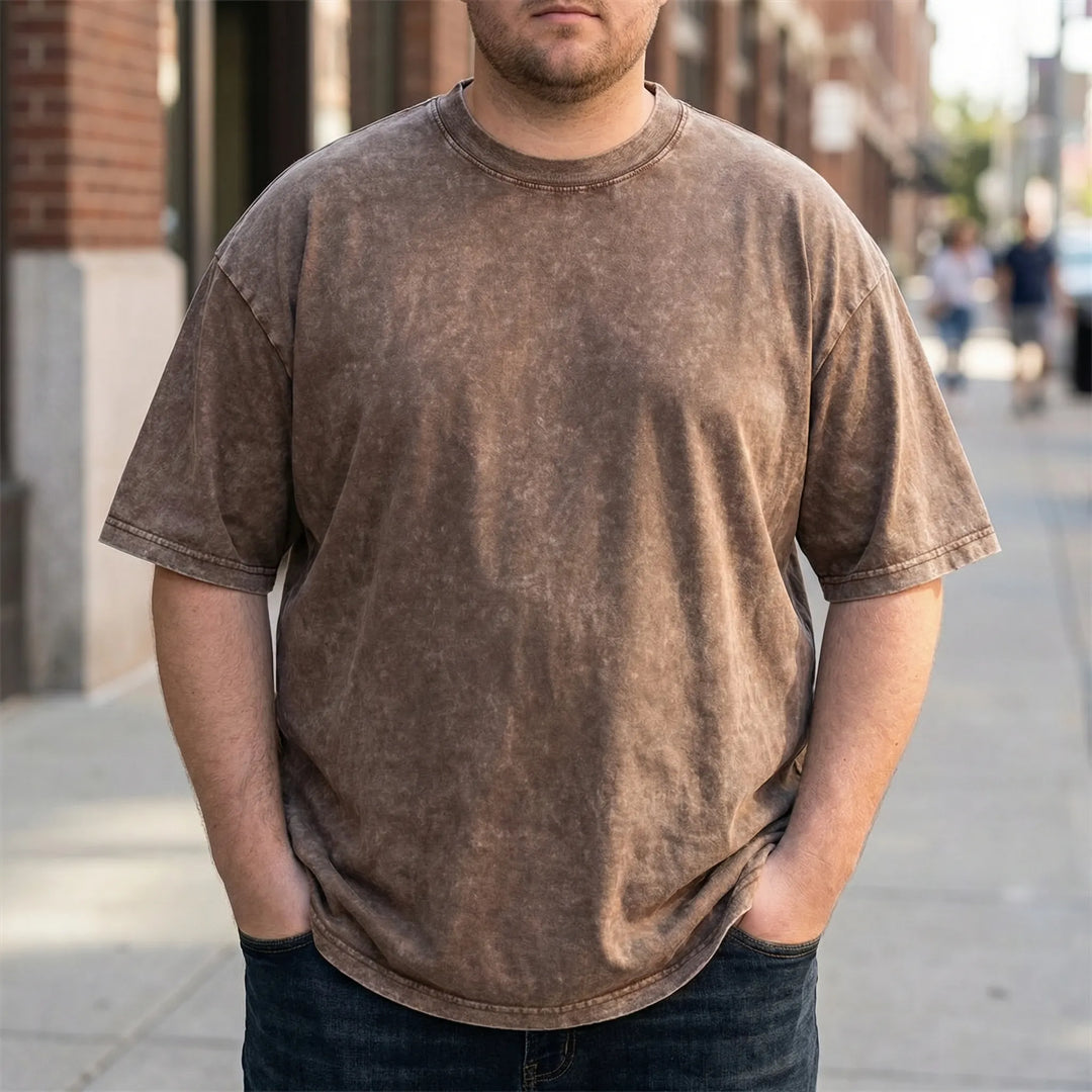 Washed Vintage Short Sleeve Tee - Myron