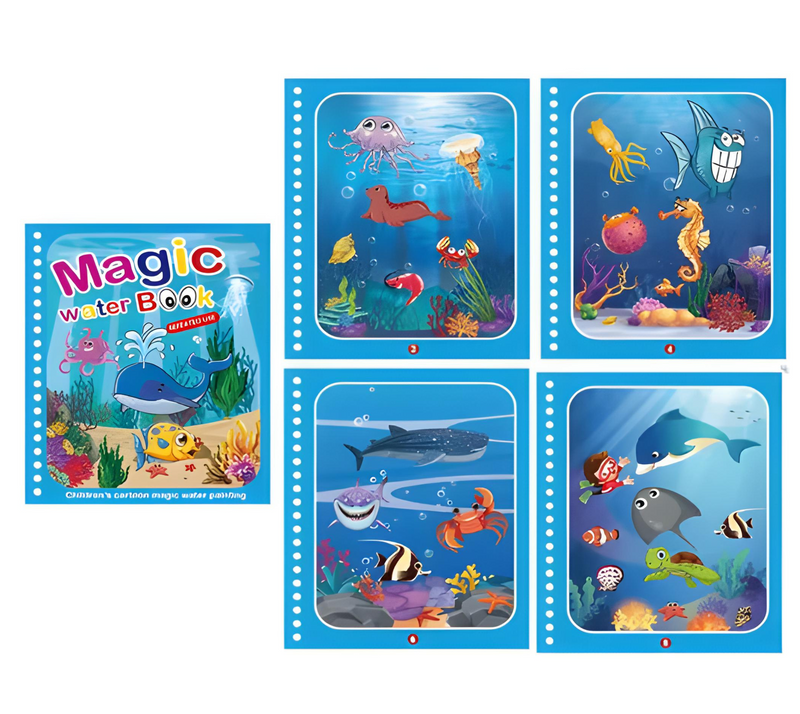 Watercolour book set – Magical mess-free colouring fun (set of 4)