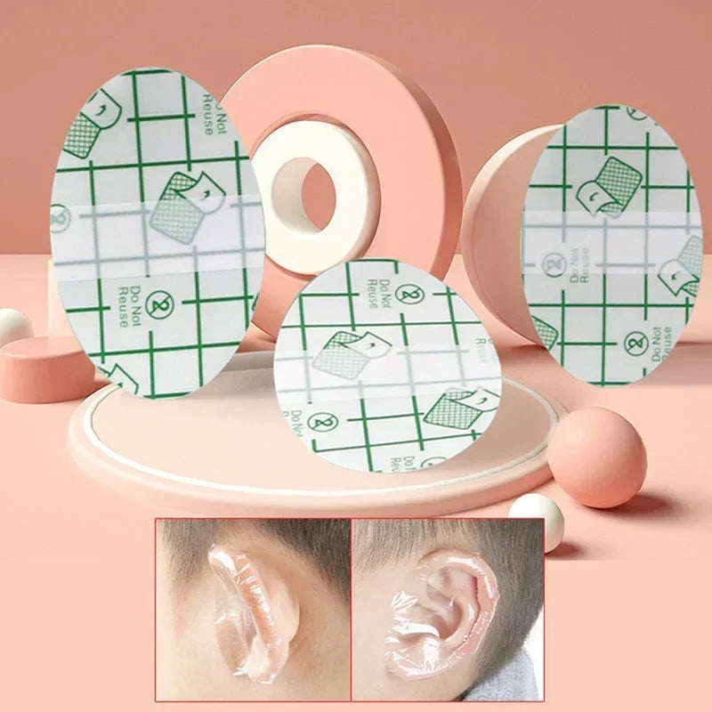 Waterproof ear cushions for babies when bathing, showering and swimming