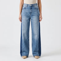 Weite Damen Jeans Mit Hohem Bund -  Renee
