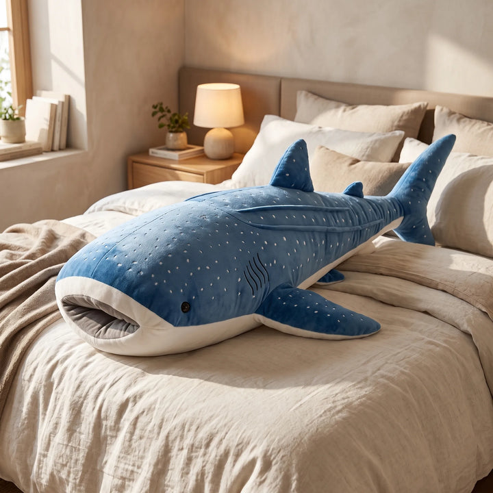 Whale Shark Bedroom Cuddle Buddy Soft Plush Toy For Bedtime Comfort