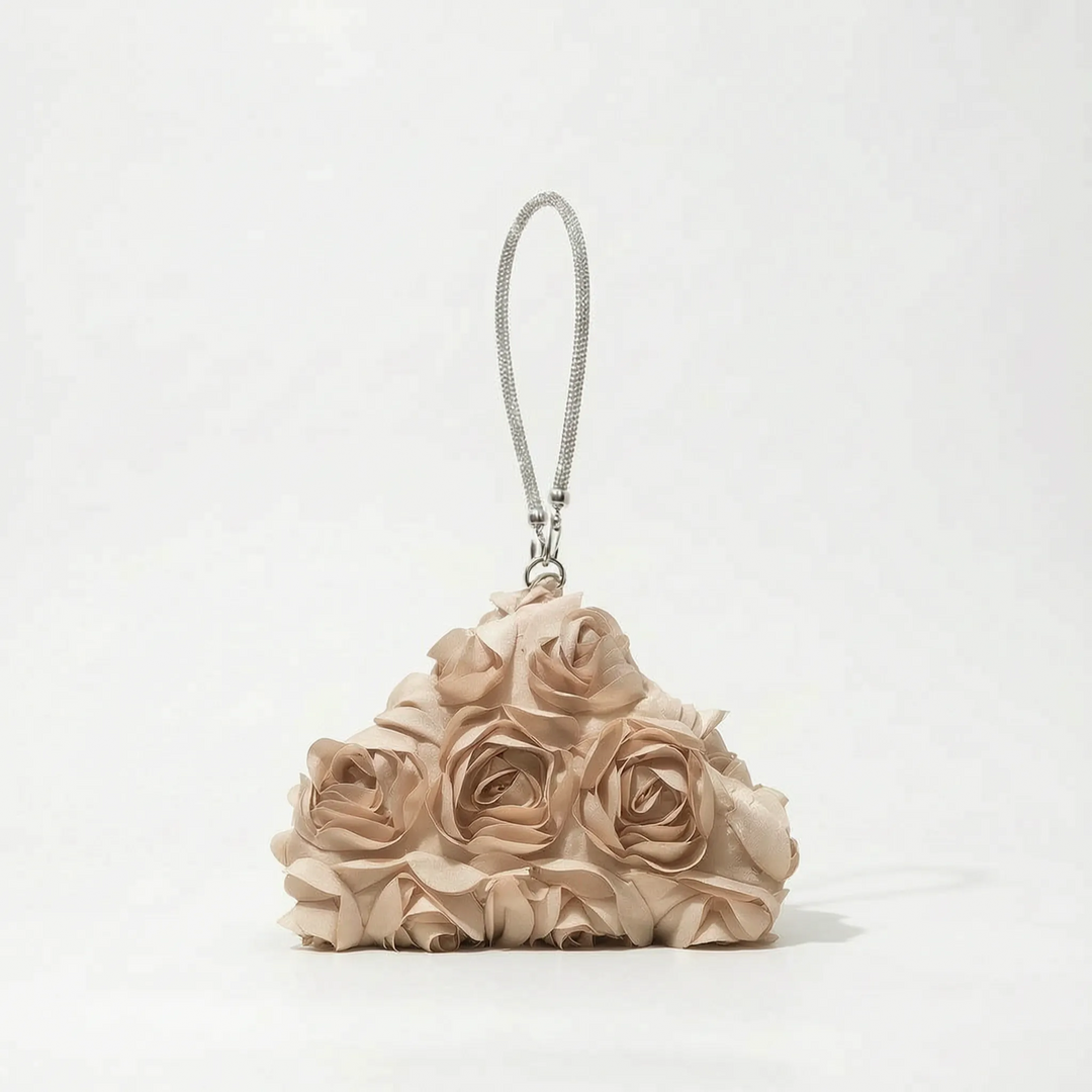 White Evening Clutch Bag - Bloomix
