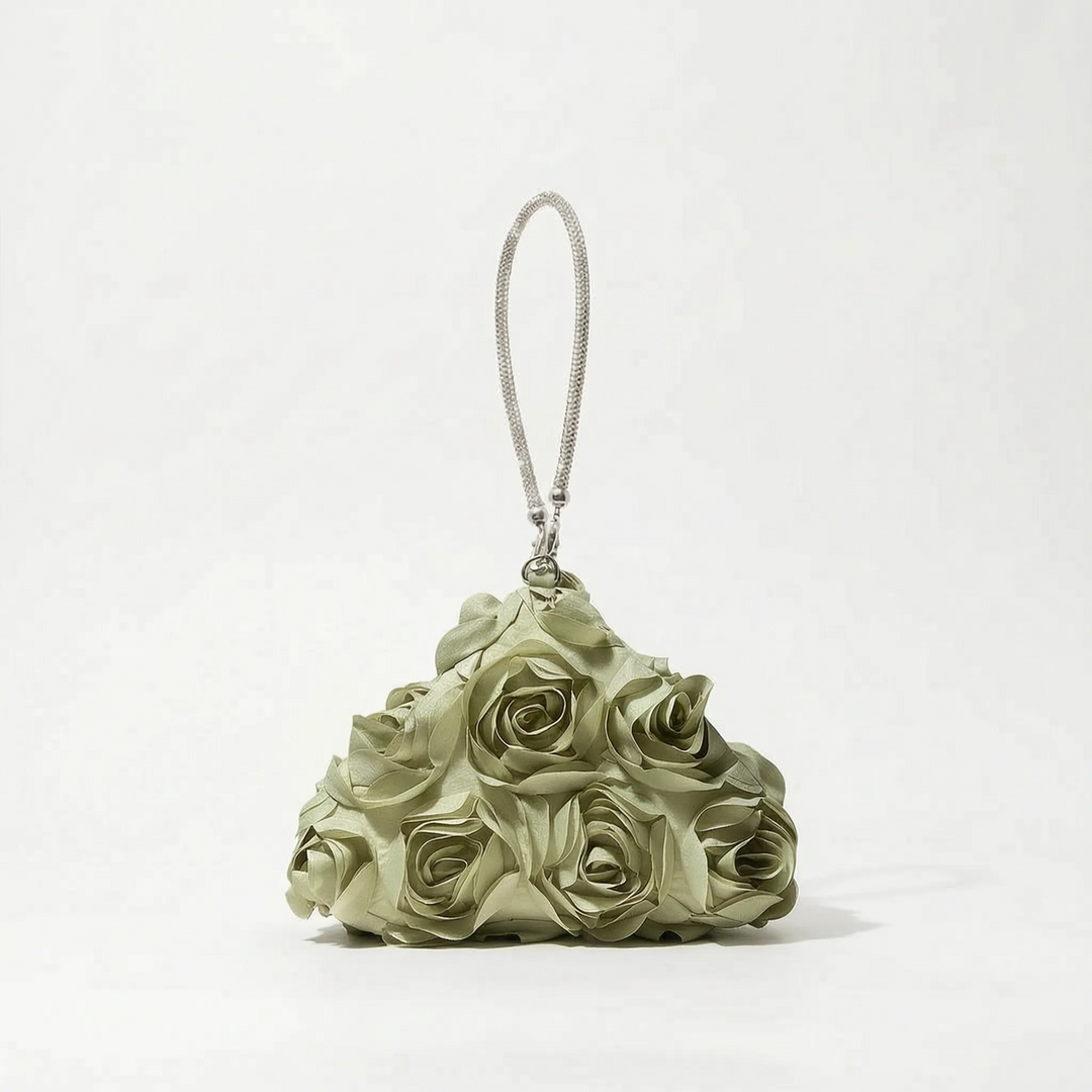 White Evening Clutch Bag - Bloomix