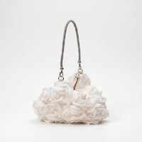 White Evening Clutch Bag - Bloomix