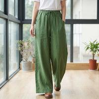 Wide-Leg Casual Trousers -  Sadie