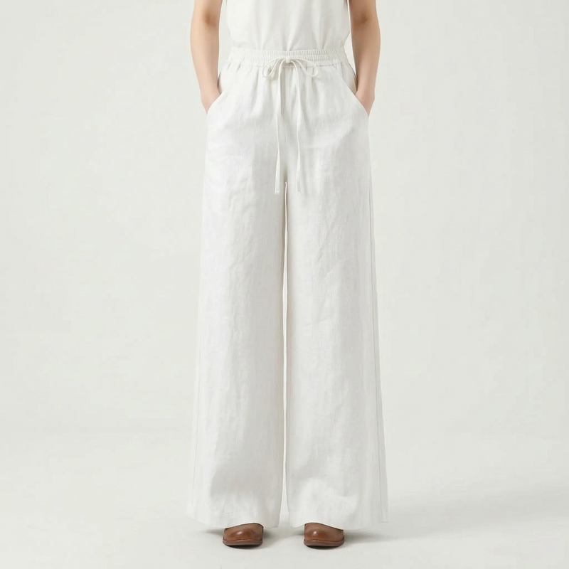 Wide-Leg Casual Trousers -  Sadie
