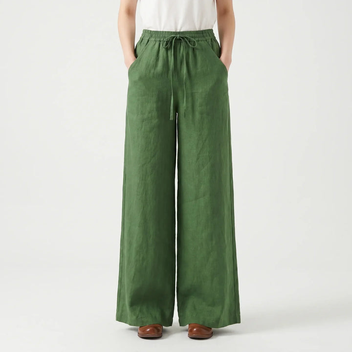 Wide-Leg Casual Trousers -  Sadie