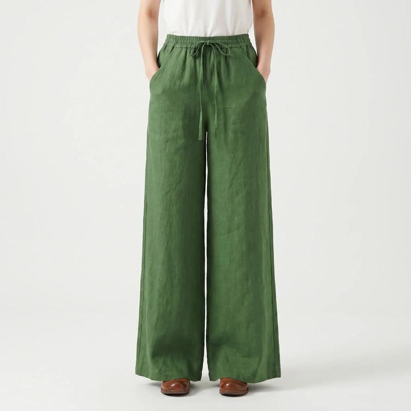 Wide-Leg Casual Trousers -  Sadie