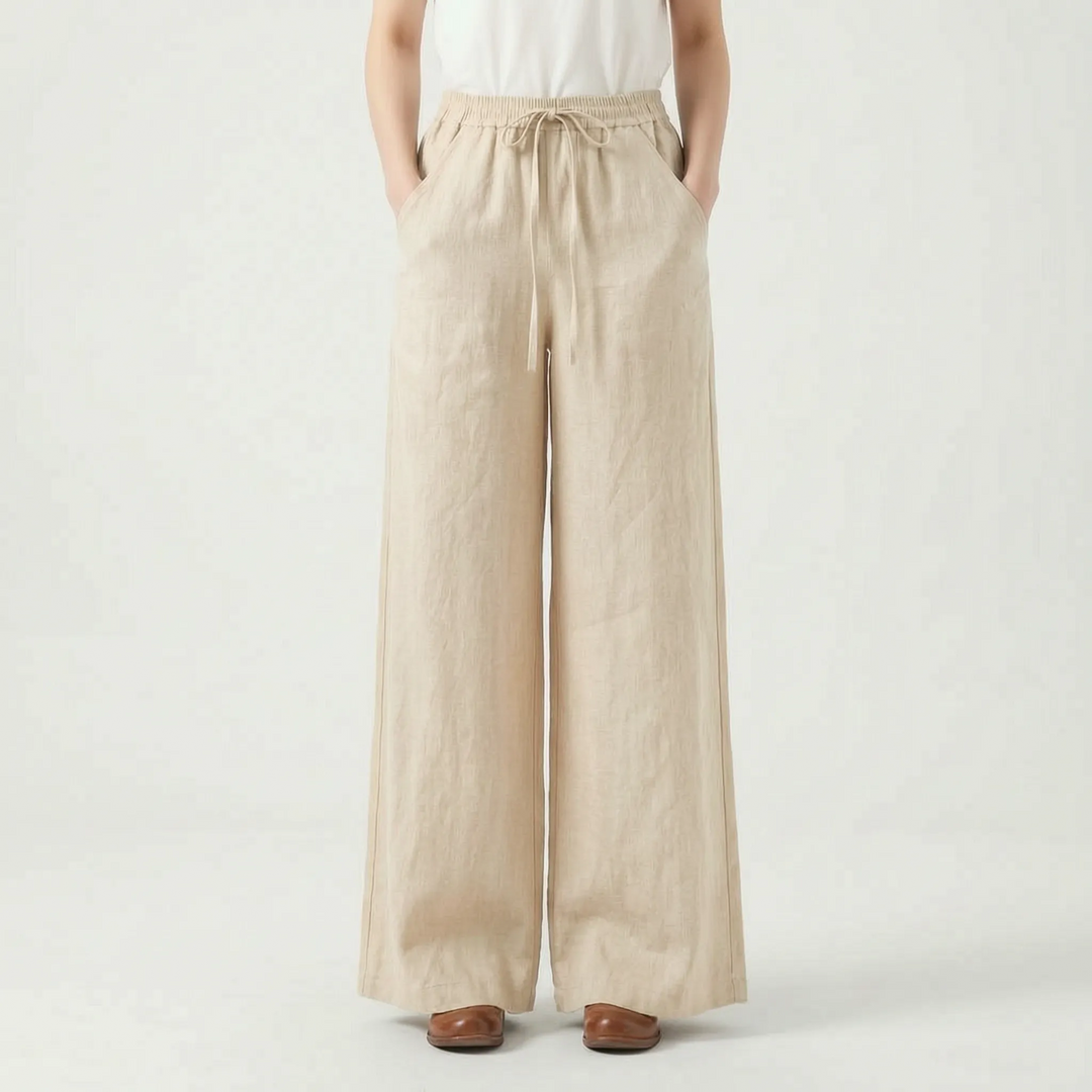 Wide-Leg Casual Trousers -  Sadie