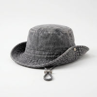 Wide Brim Denim Hat - Peaknox