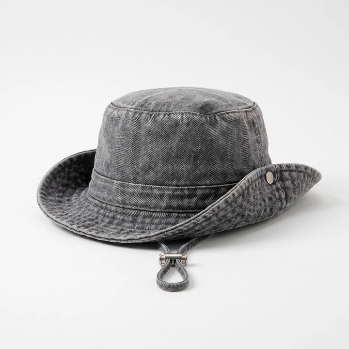 Wide Brim Denim Hat - Peaknox
