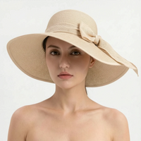 Wide Brim Woven Sun Hat - Coastlyn