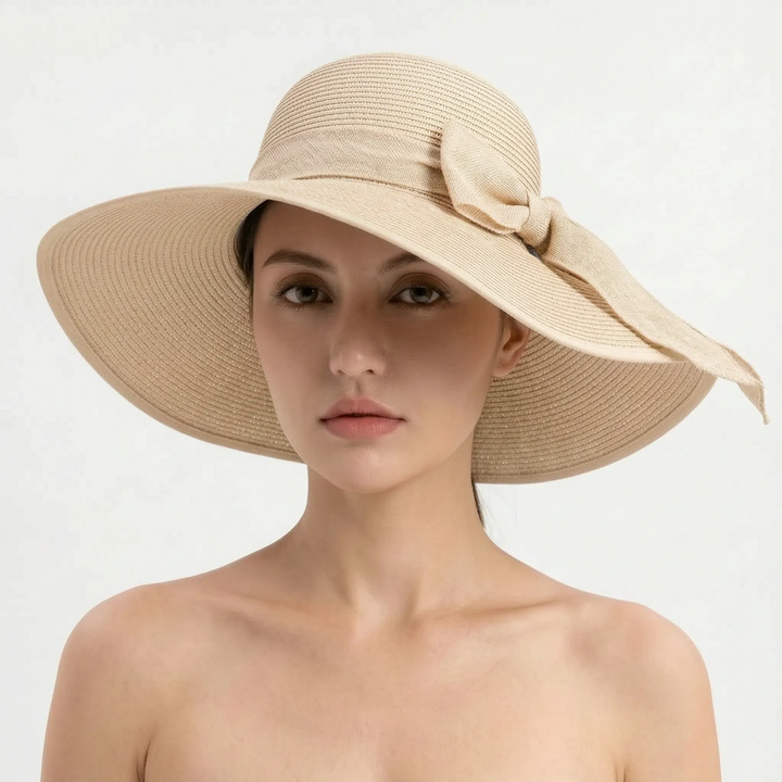 Wide Brim Woven Sun Hat - Coastlyn