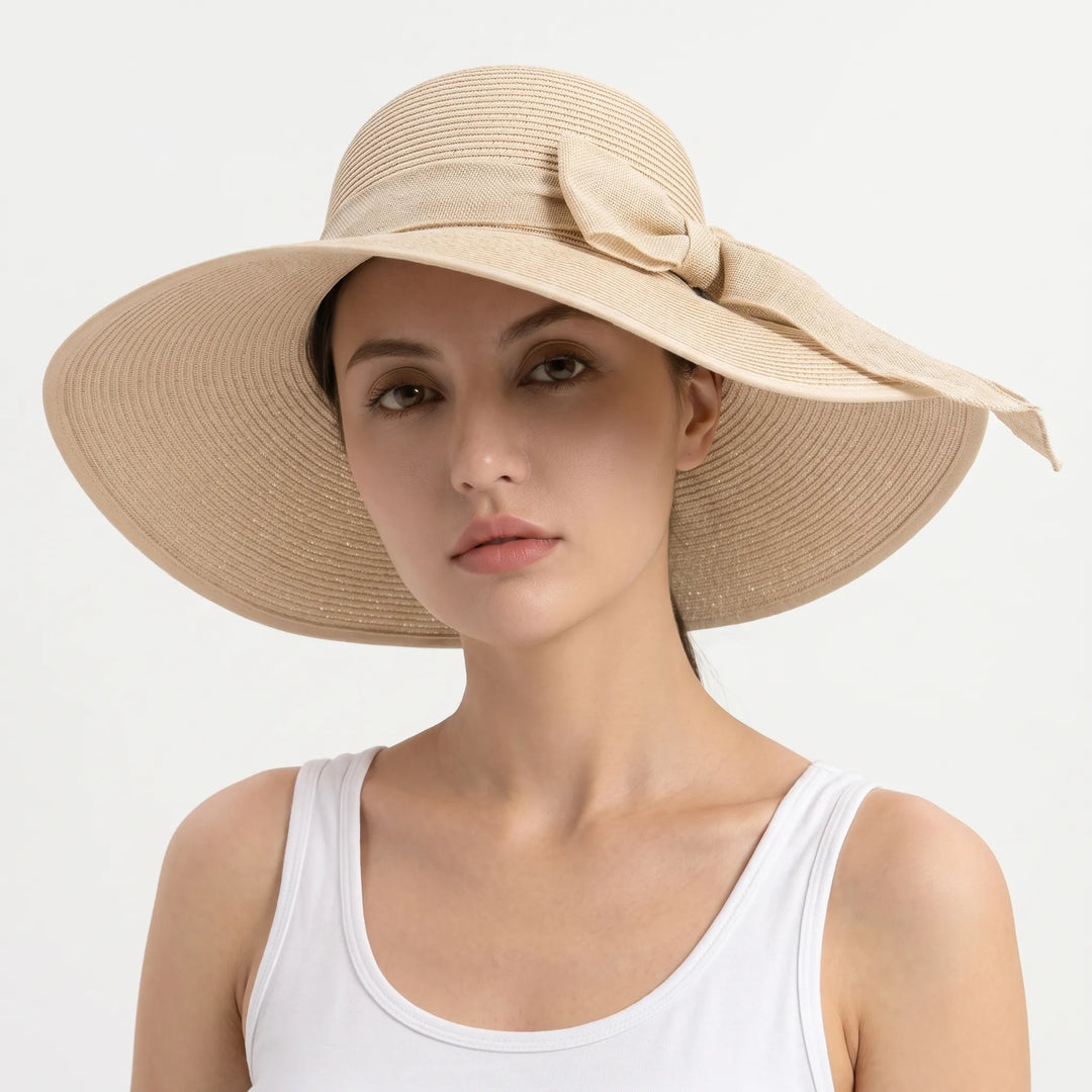 Wide Brim Woven Sun Hat - Coastlyn