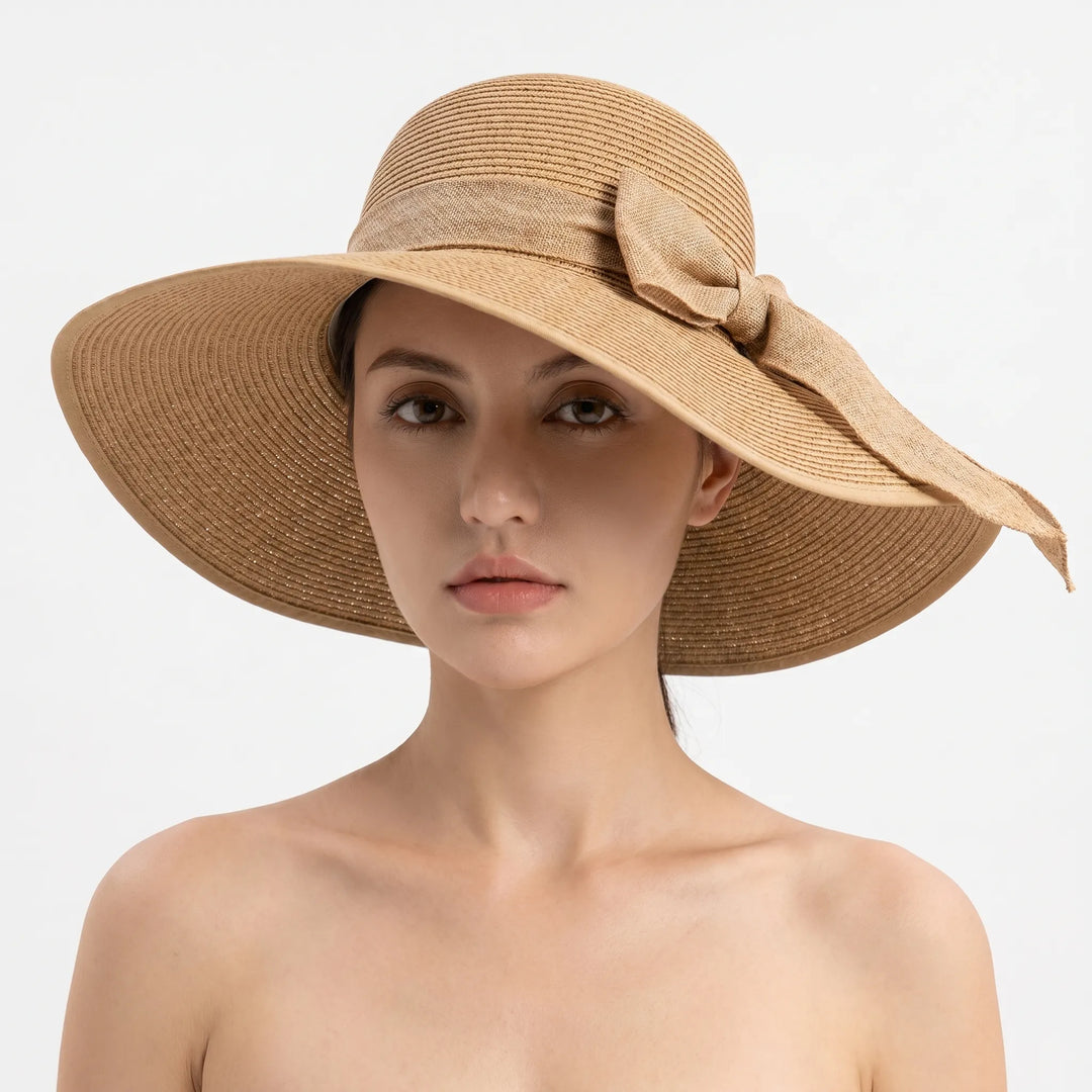 Wide Brim Woven Sun Hat - Coastlyn