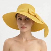 Wide Brim Woven Sun Hat - Coastlyn