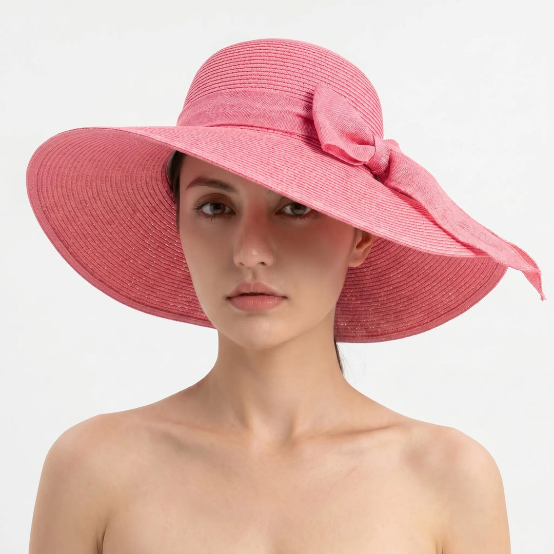 Wide Brim Woven Sun Hat - Coastlyn