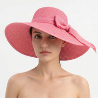Wide Brim Woven Sun Hat - Coastlyn