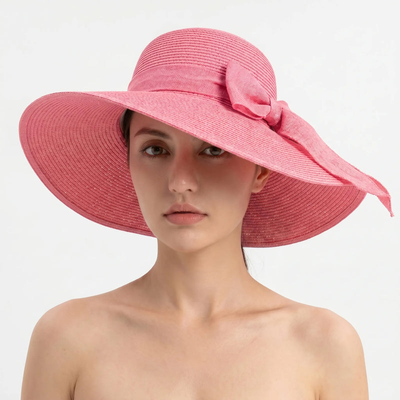 Wide Brim Woven Sun Hat - Coastlyn