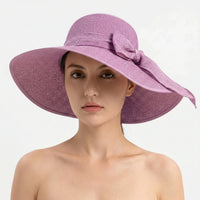 Wide Brim Woven Sun Hat - Coastlyn
