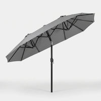 Wide Double-Sided Patio Umbrella - Vianora