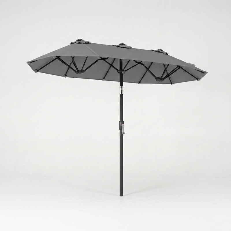 Wide Double-Sided Patio Umbrella - Vianora