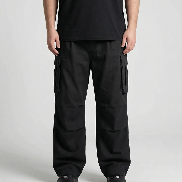 Wide Leg Cargo Trousers For Men - Clifton
