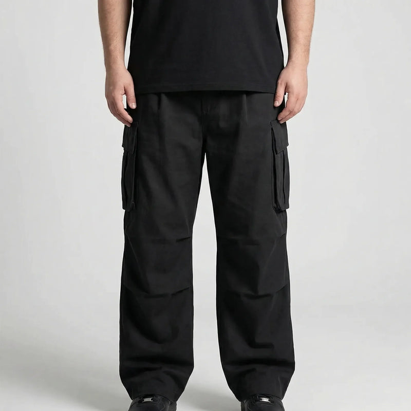 Wide Leg Cargo Trousers For Men - Clifton