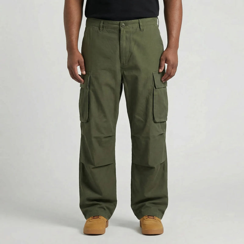 Wide Leg Cargo Trousers For Men - Clifton