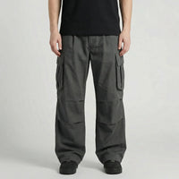Wide Leg Cargo Trousers For Men - Clifton