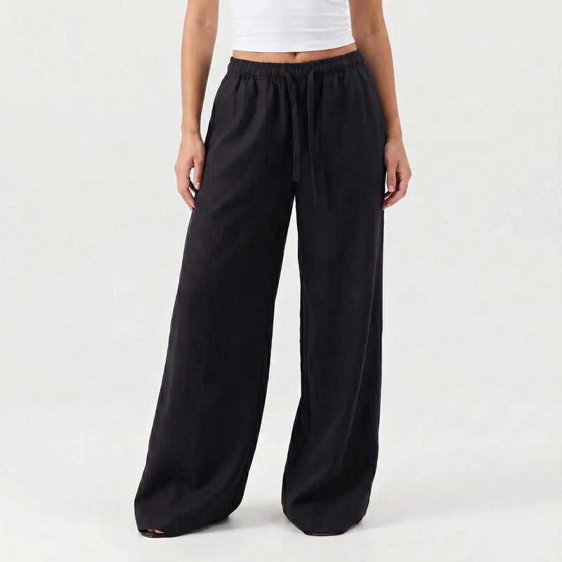 Wide Leg Casual Trousers -  Josephine