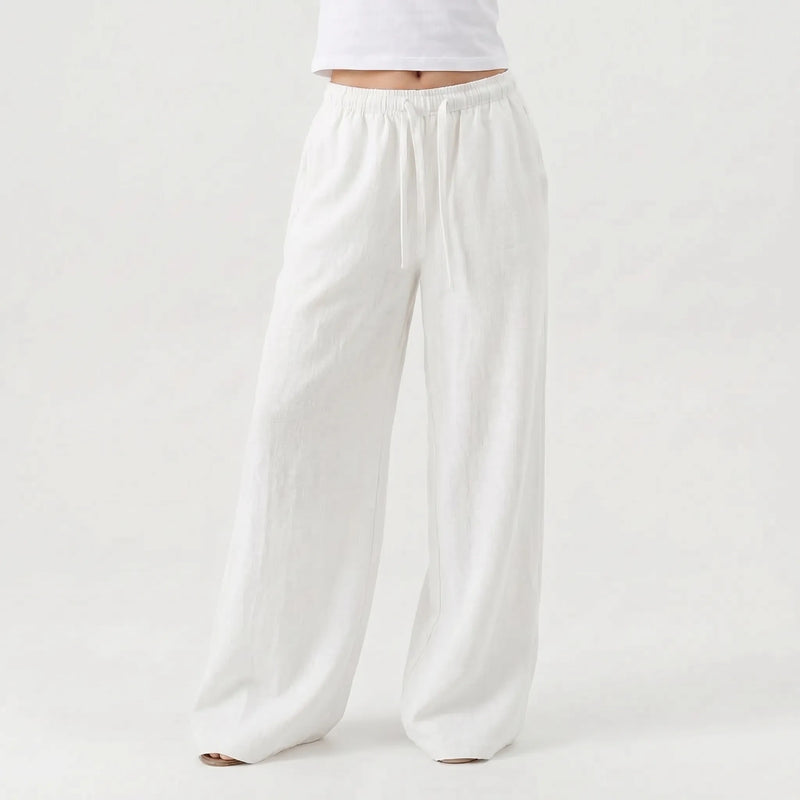 Wide Leg Casual Trousers -  Josephine