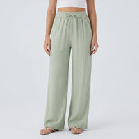 Wide Leg Casual Trousers - Peggy