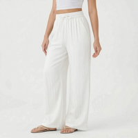 Wide Leg Casual Trousers - Peggy