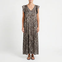 Wide Leg Leopard Print Jumpsuit - Sabrina